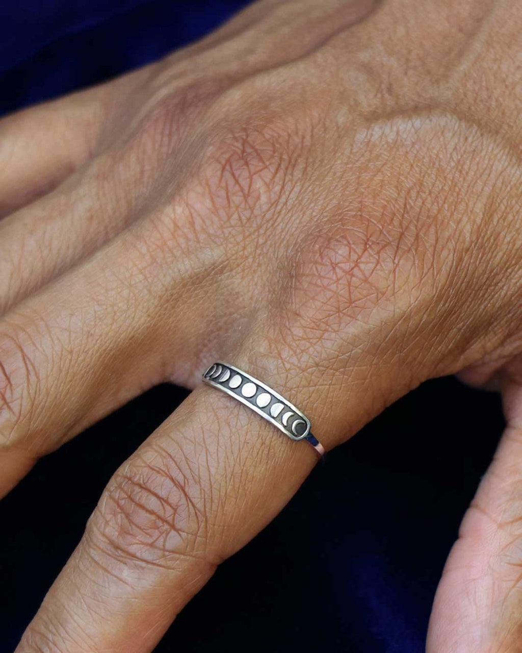 Phases of the Moon Sterling Silver Ring