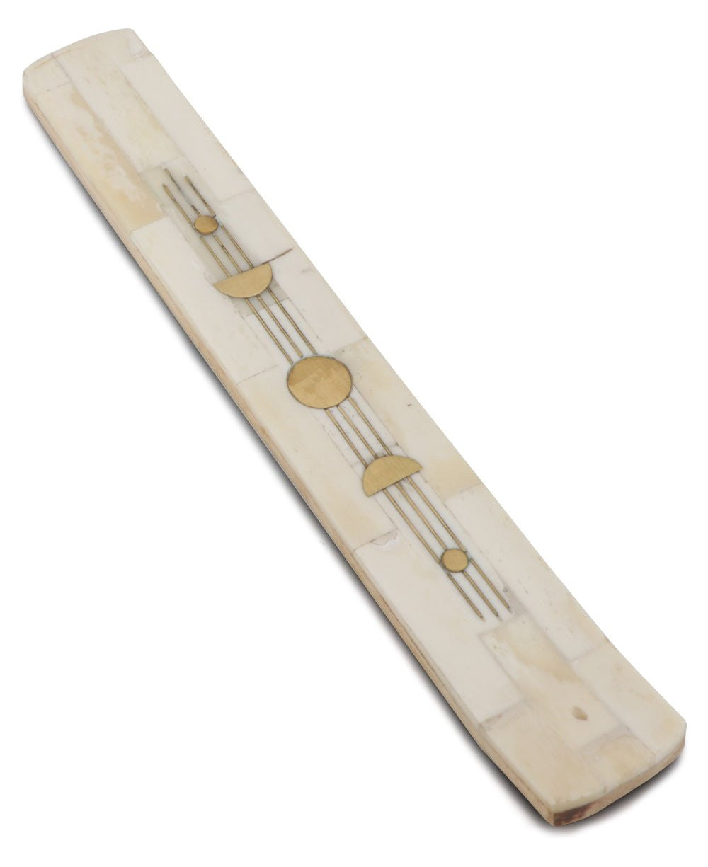 Alluring Moon Phase Fair Trade Incense Holder - Incense Holders