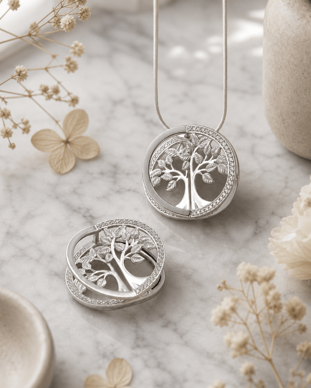 Artistic Series Tree of Life Sterling Pendant - Charms & Pendants