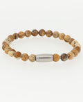 Awareness Picture Jasper Gemstone Bracelet - Bracelets 7"