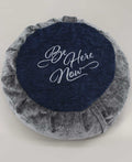 Be Here Now Grey Blue Meditation Zafu Cushion - Massage Cushions