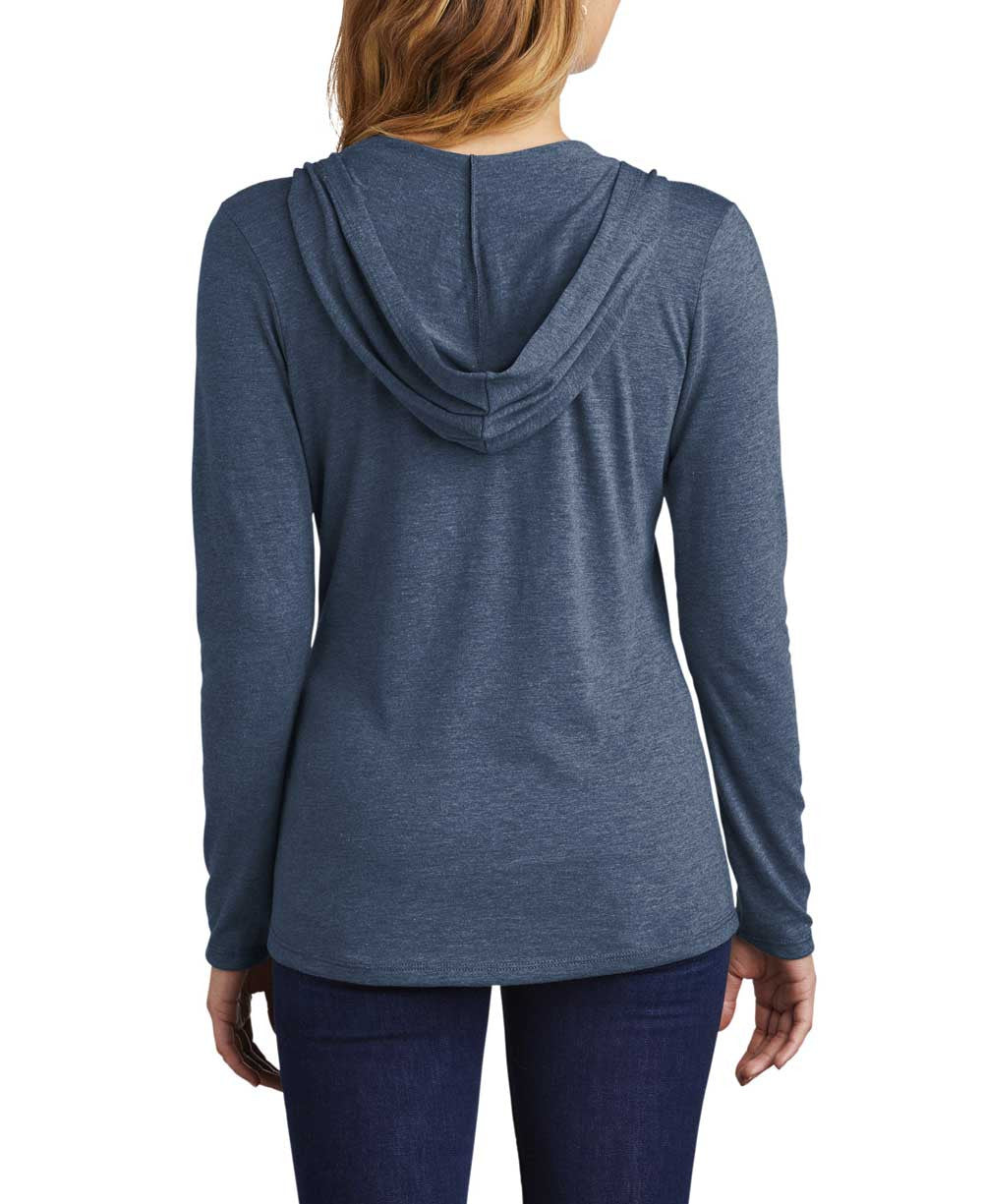 Be Here Now Long Sleeve Lightweight Hooded Tee - Shirts & Tops S