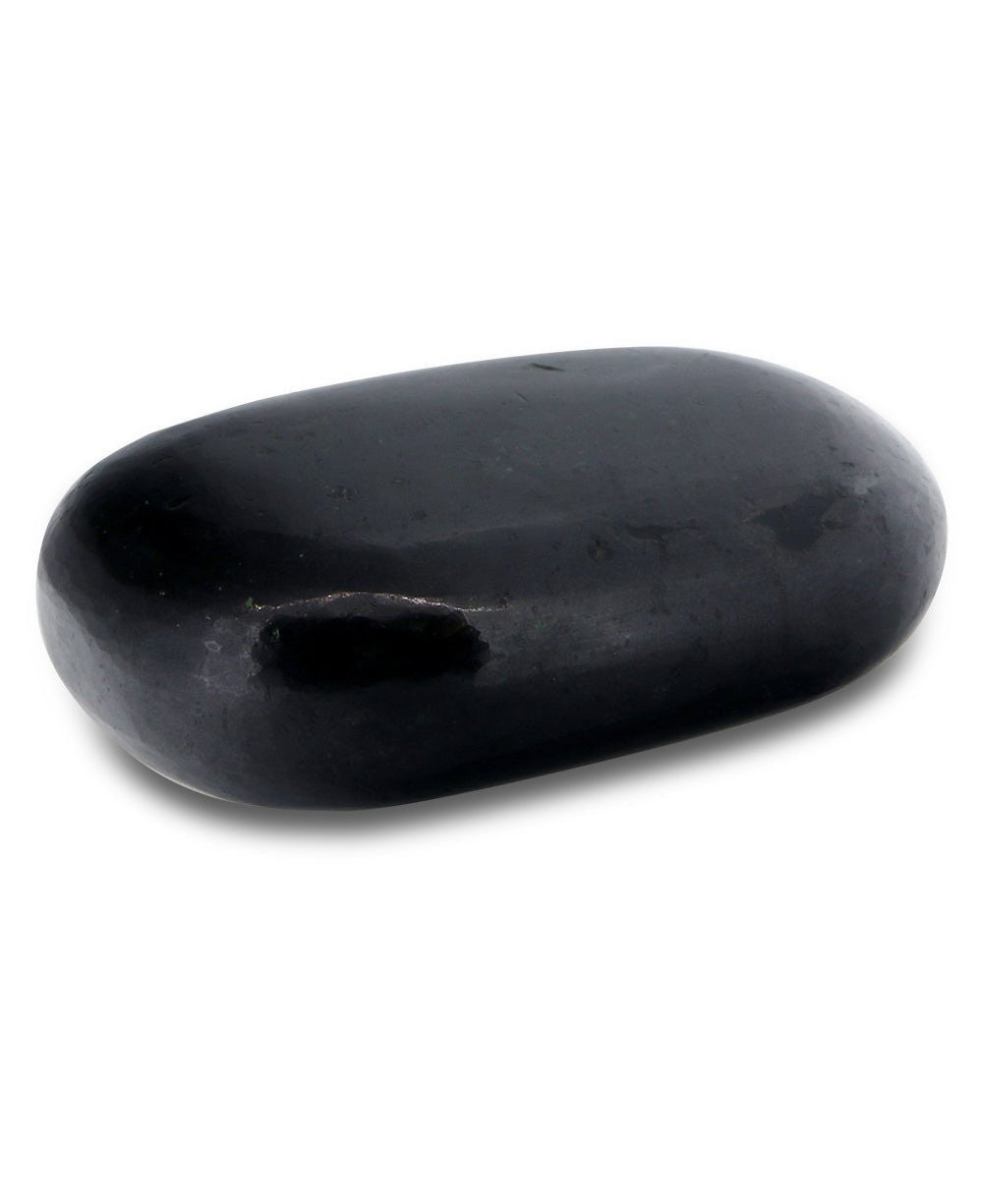 Black Tourmaline Gemstone Palm Stone -