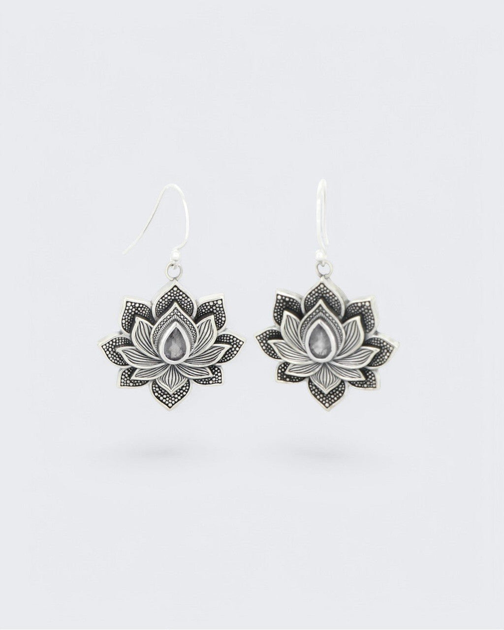 Blooming Lotus Labradorite Earrings - Earrings