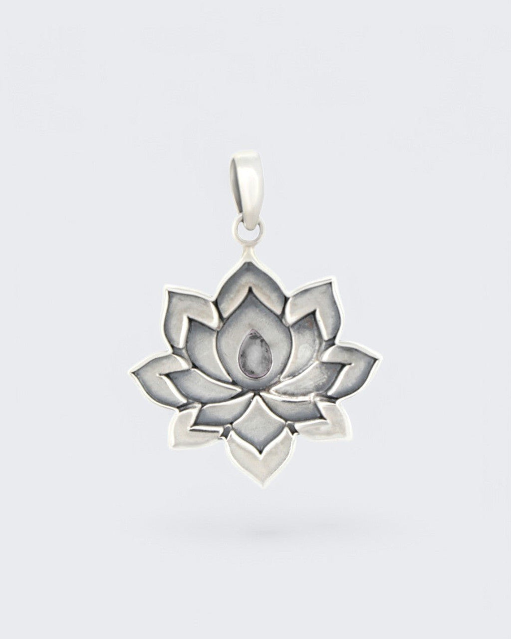 Blooming Lotus Labradorite Pendant - Pendants