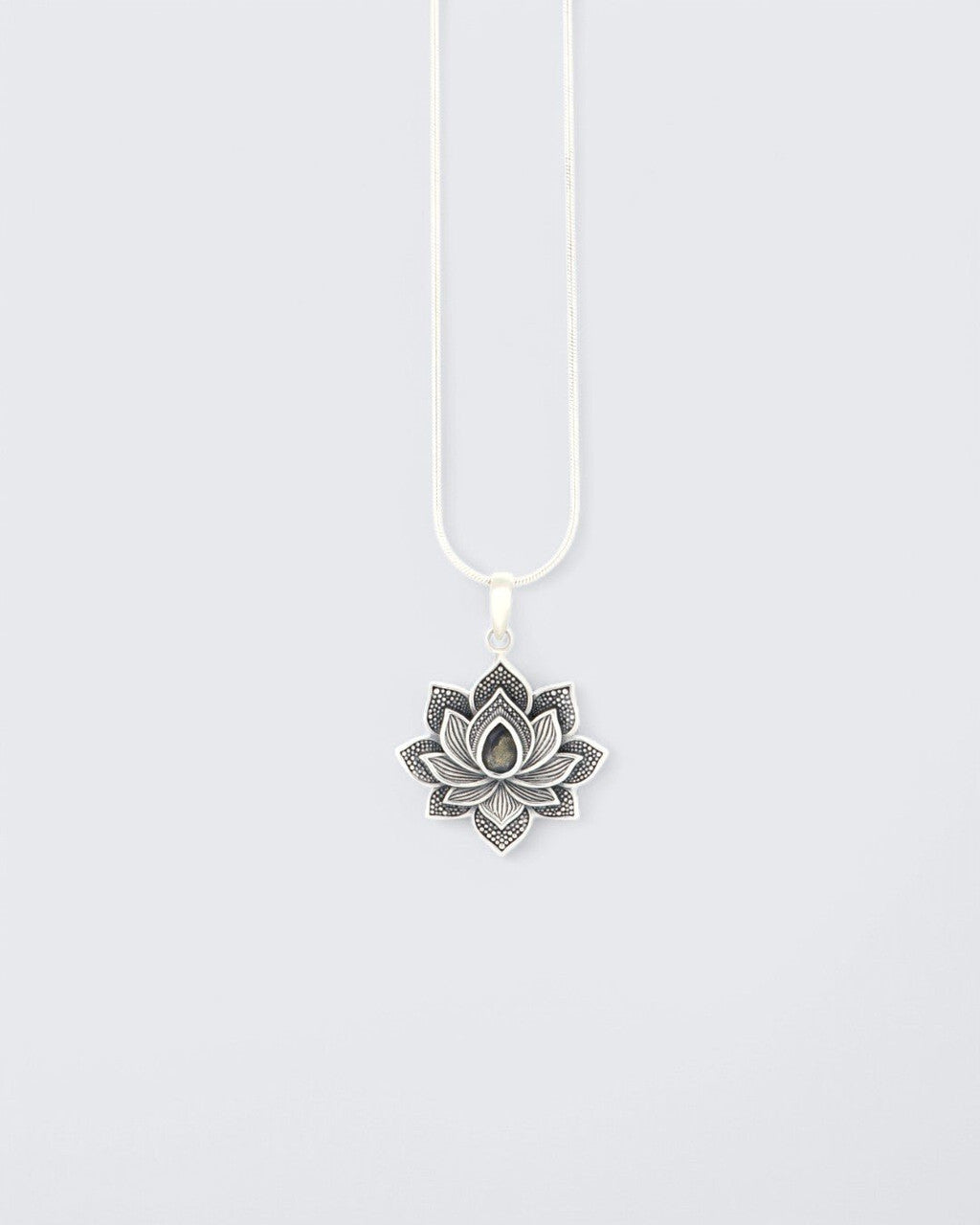 Blooming Lotus Labradorite Pendant - Pendants