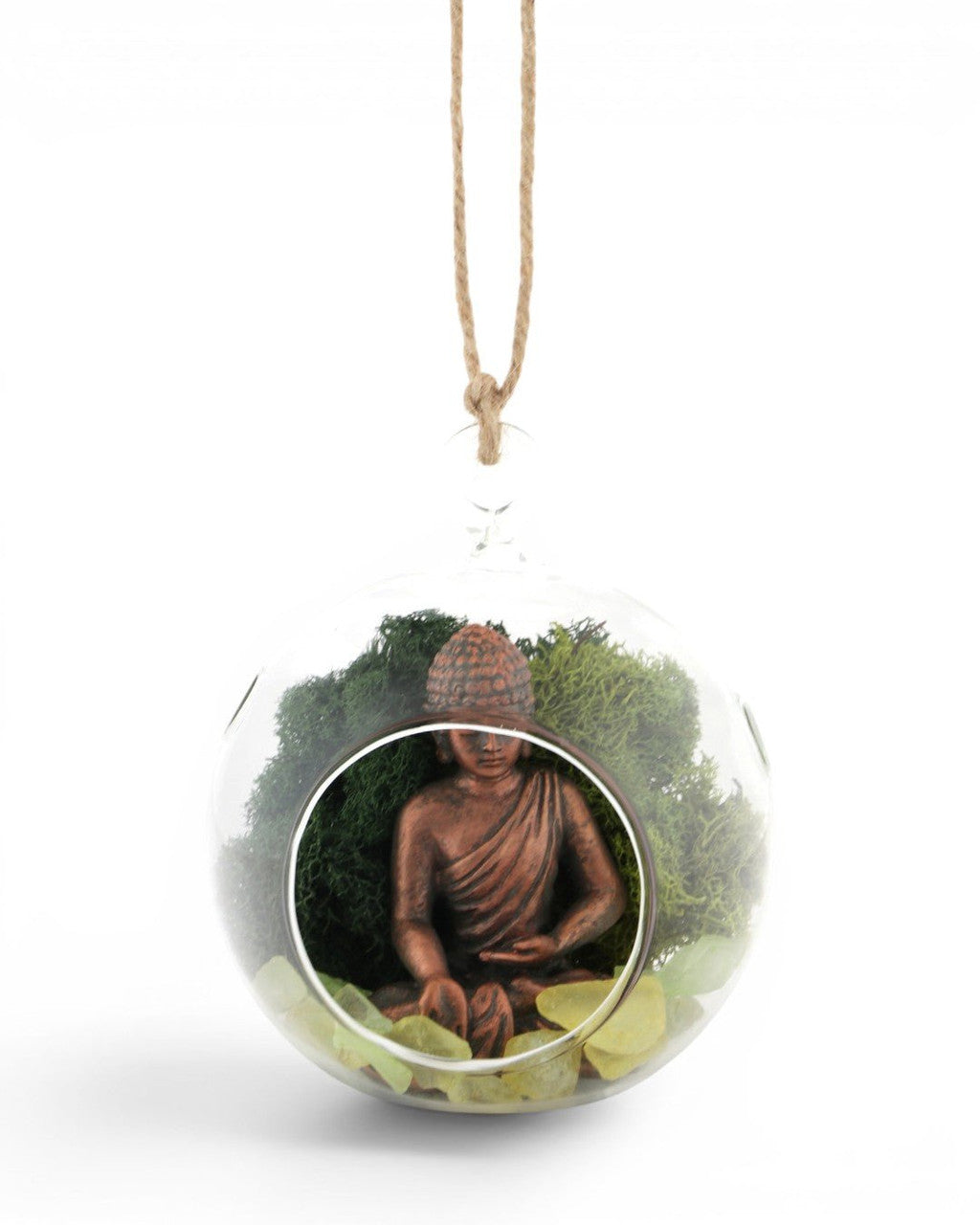 Buddha Meditation Hanging Glass Globe - Home Decor