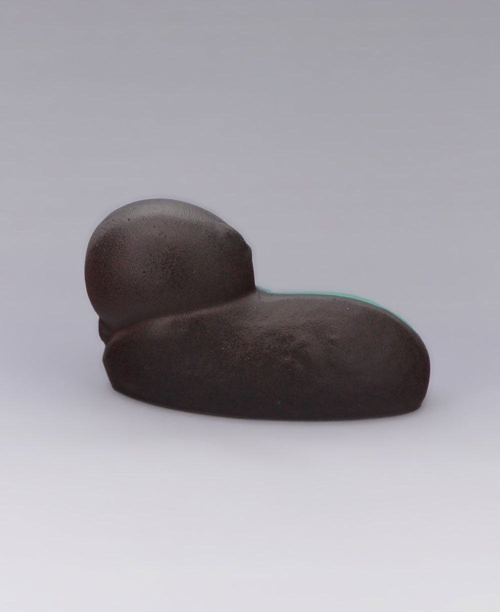 Cast Iron Resting Baby Jizo Statue, Made in Japan - Sculptures & Statues