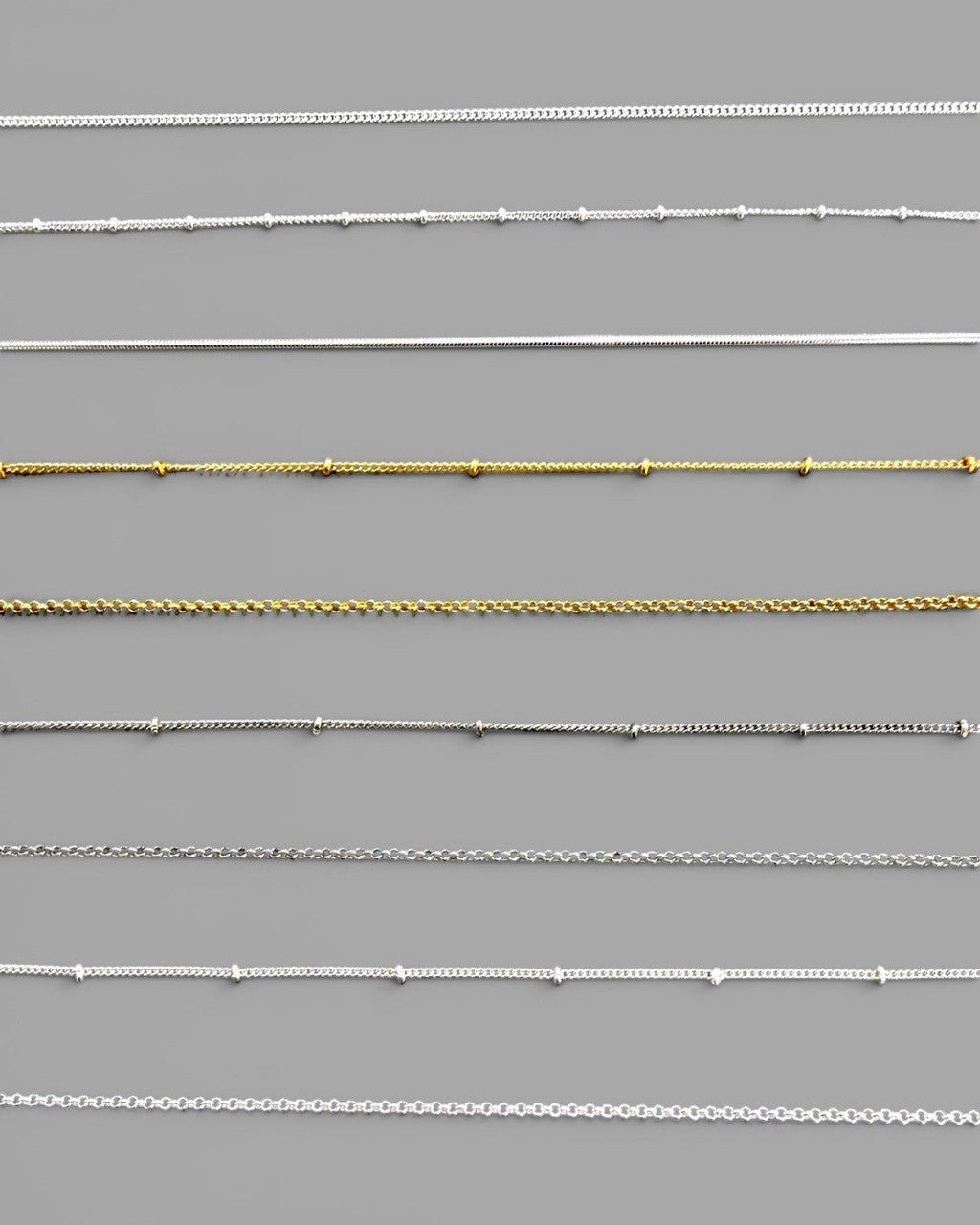 Chains for Pendants & Charms - Necklaces 16"+3" Silver Plated Beaded Chain $22