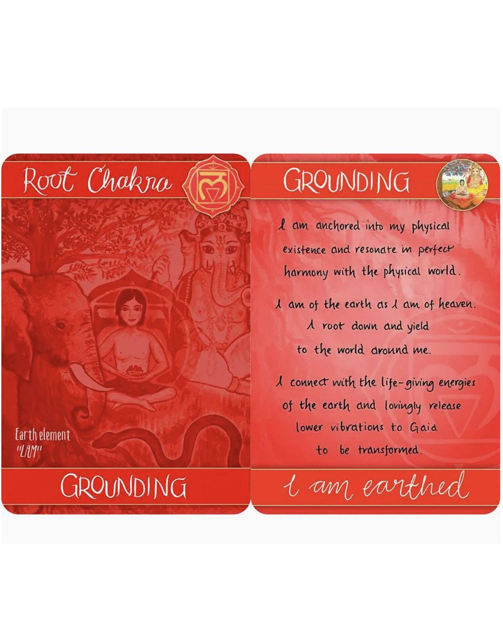 Chakra Cards for Belief Change – 56 - Card Affirmation Deck with Guidebook - Educational flash cards