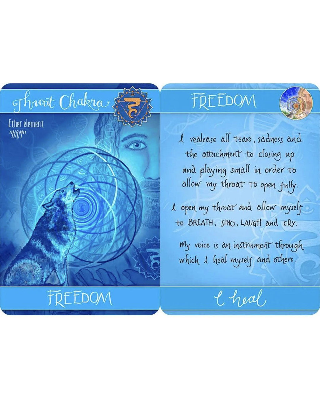 Chakra Cards for Belief Change – 56 - Card Affirmation Deck with Guidebook - Educational flash cards