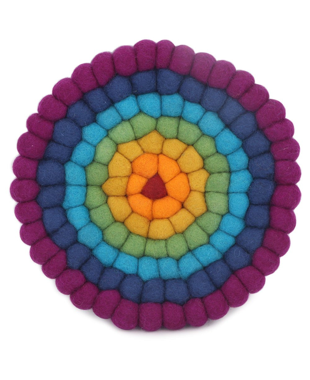 Chakra Colors Felted Wool Trivet - Trivets