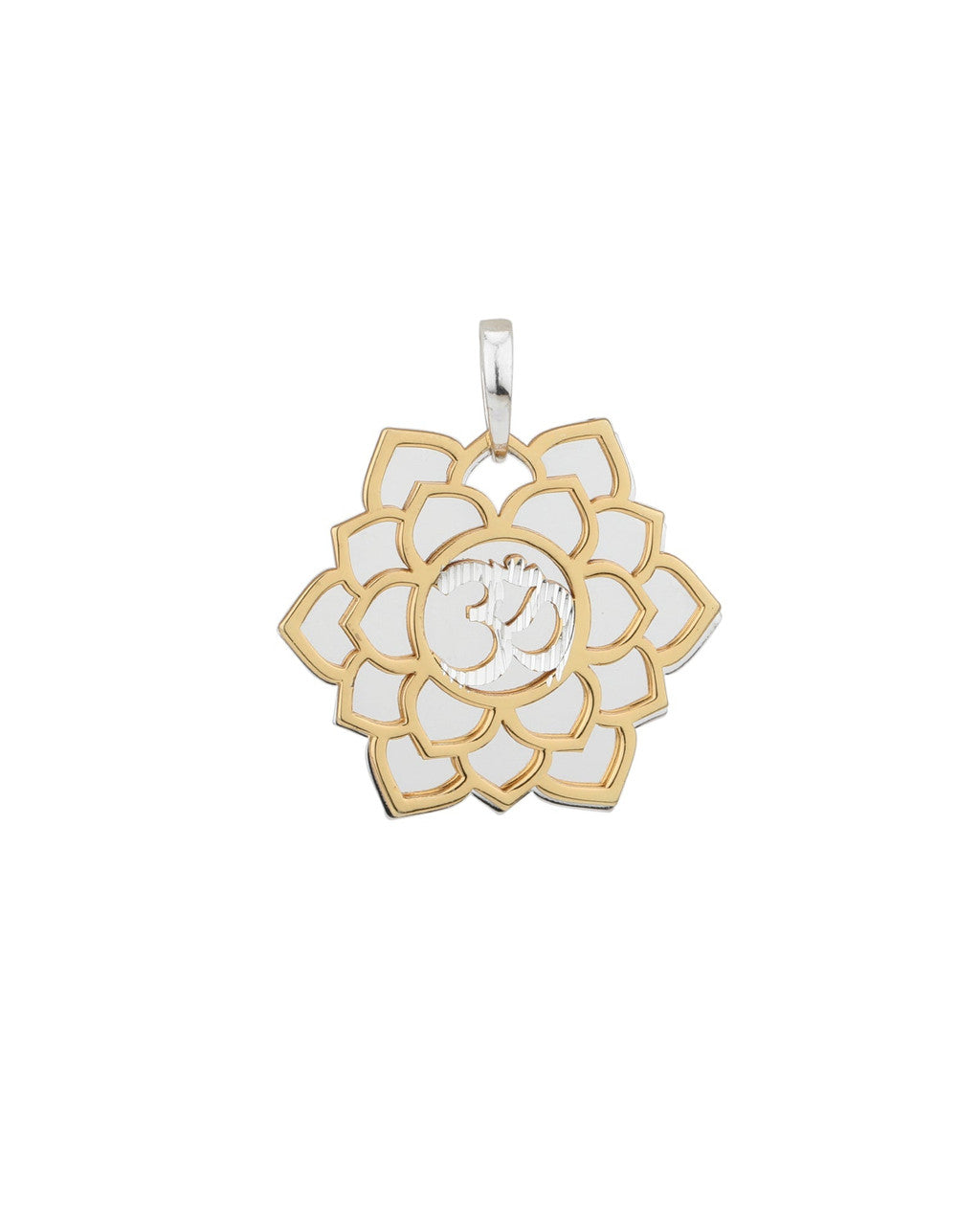 Chakra Jewelry Pendants in Silver and Gold Layered Style - Pendant Root Chakra