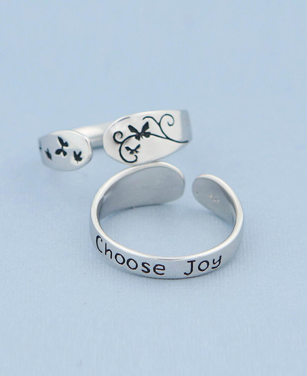 Choose Joy Inspirational Mantra Ring - Rings