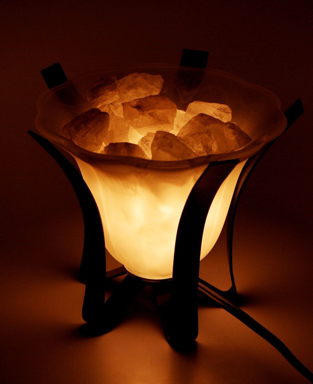 Clear Quartz Crystals Rock Lamp for Meditation - Lamps
