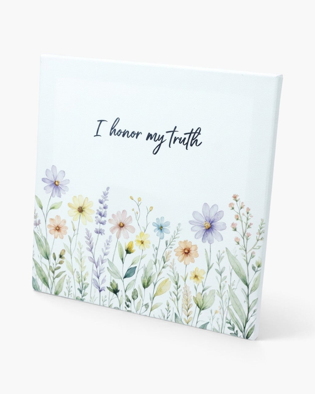 I Honor My Truth Affirmation Print Canvas Wall Art