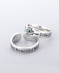 Collect Beautiful Moments Dandelion Sterling Silver Adjustable Ring - Rings