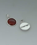 Courage Carnelian Sterling Silver Pendant - Pendant