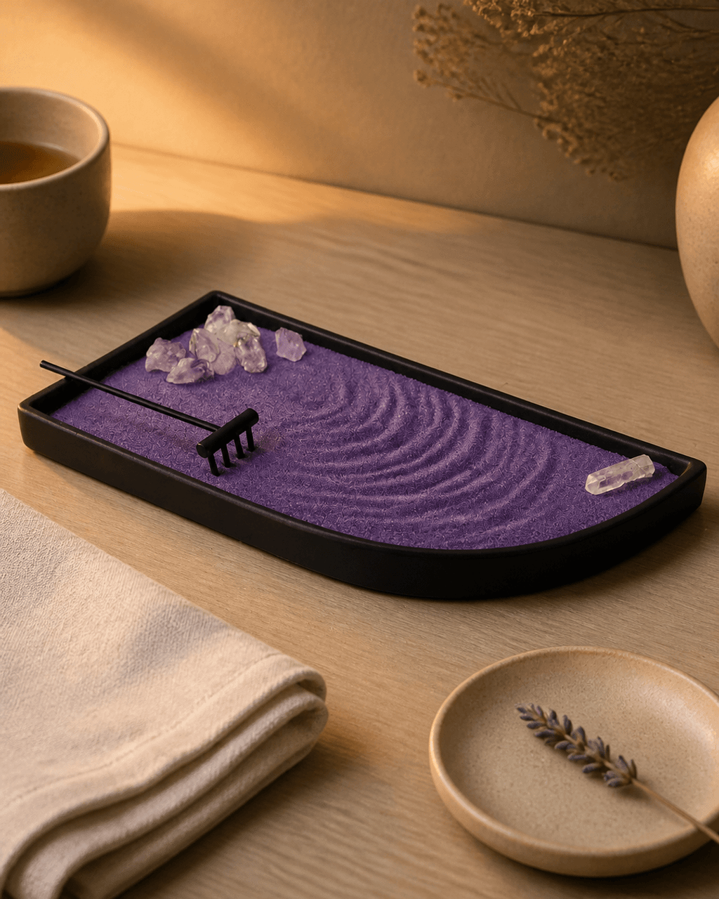 Crown Chakra Amethyst Meditation Zen Garden - Zen Garden