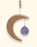 Crystal Moon Prism Sun Catcher Wall Hanging - Decor