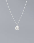 Dainty Flower of Life Charm Necklace - Earrings
