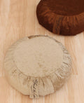Earth Brown Chenille Zafu Cushion - Massage Cushions Light Brown
