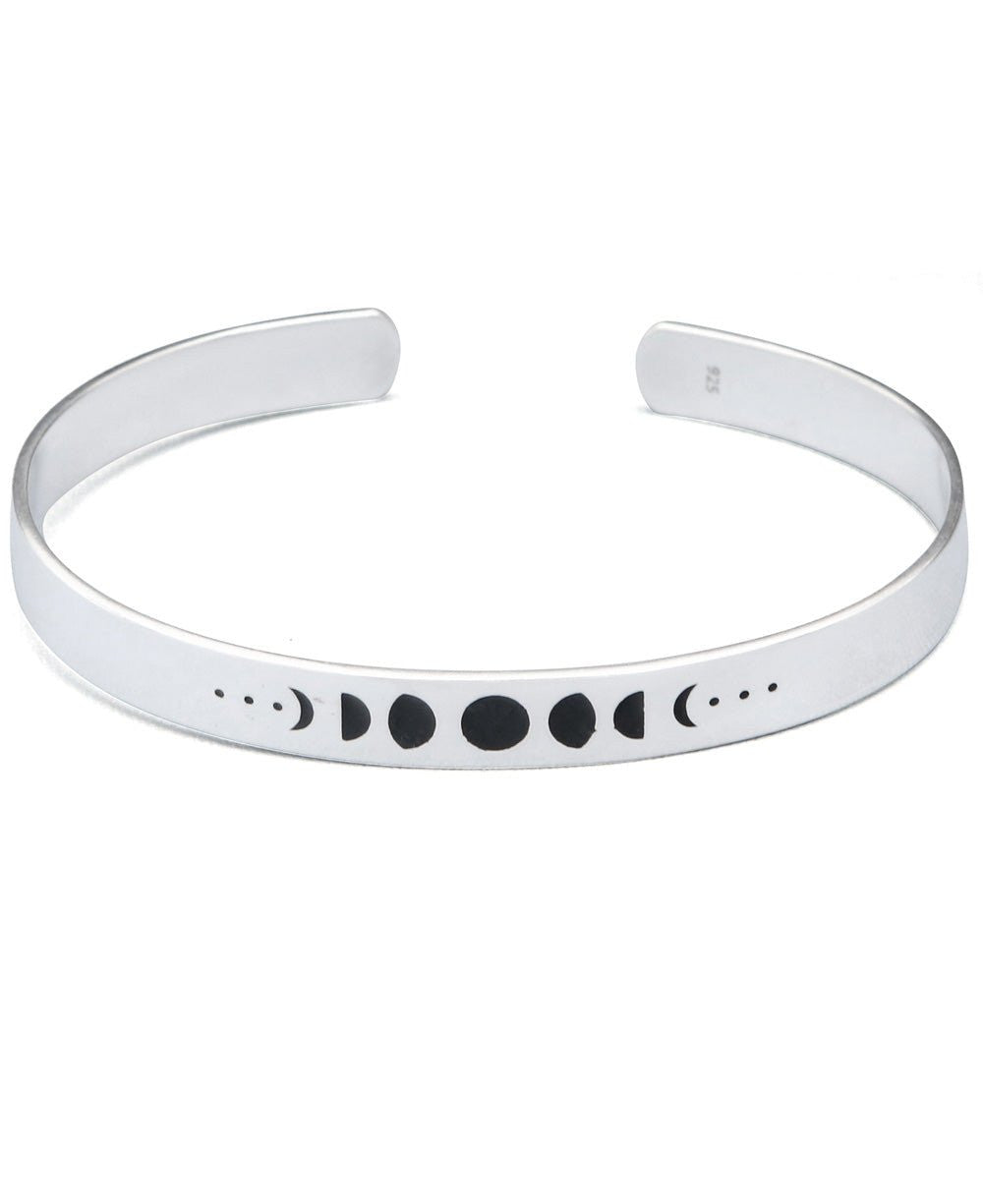 Embrace Change Buddha Groove Sterling Silver Moon Bracelet - Bracelets