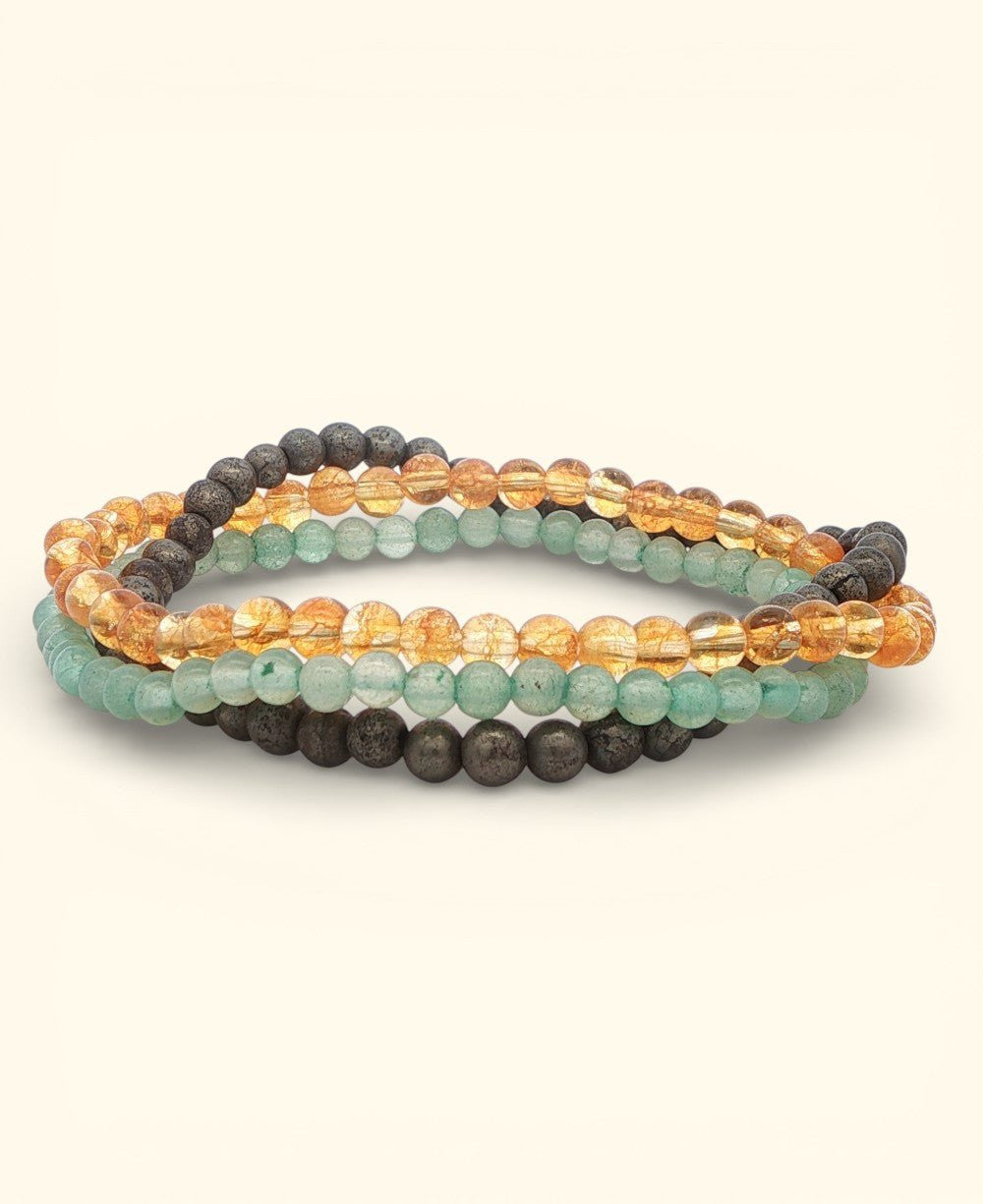 Energy Bracelets for Abundance and Success, Set of 3 - Bracelets
