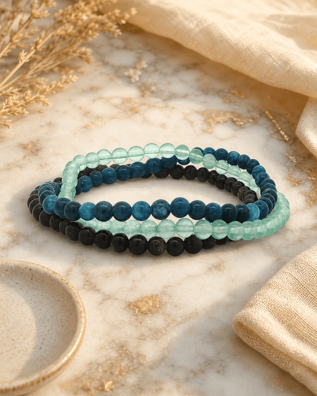Energy Bracelets for Personal Growth, Set of 3 - Bracelets
