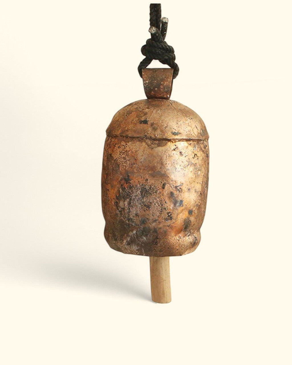 Fair - trade and Handmade Large Decorative Cowbell With a Soothing Tone - Wind Chimes
