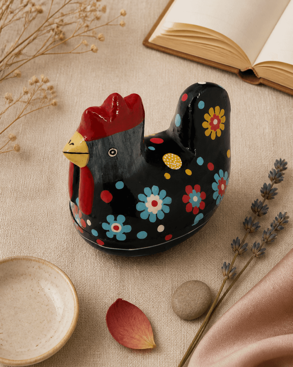 Fairtrade Blue Chicken Trinket Box - Gift Boxes & Tins