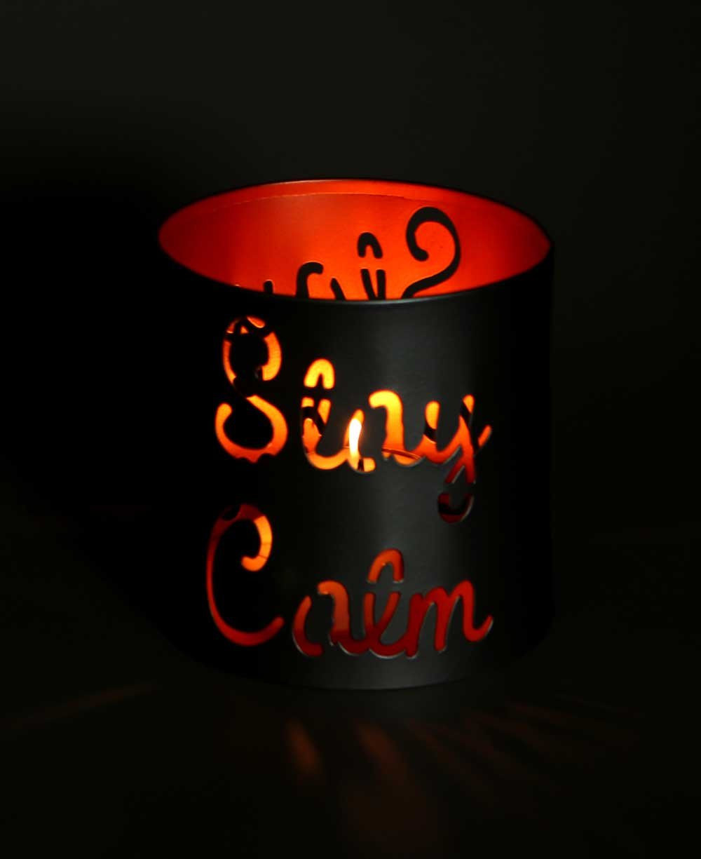Fairtrade Inspirational Stay Calm Candle / Pen Holder - Candle Holders