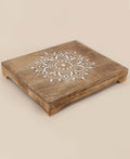 Fairtrade Sustainable Wood Mandala Risers And Statue Stands - Computer Risers & Stands Square