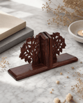 Fairtrade Tree of Life Indian Rosewood Bookends, Handmade - Bookends