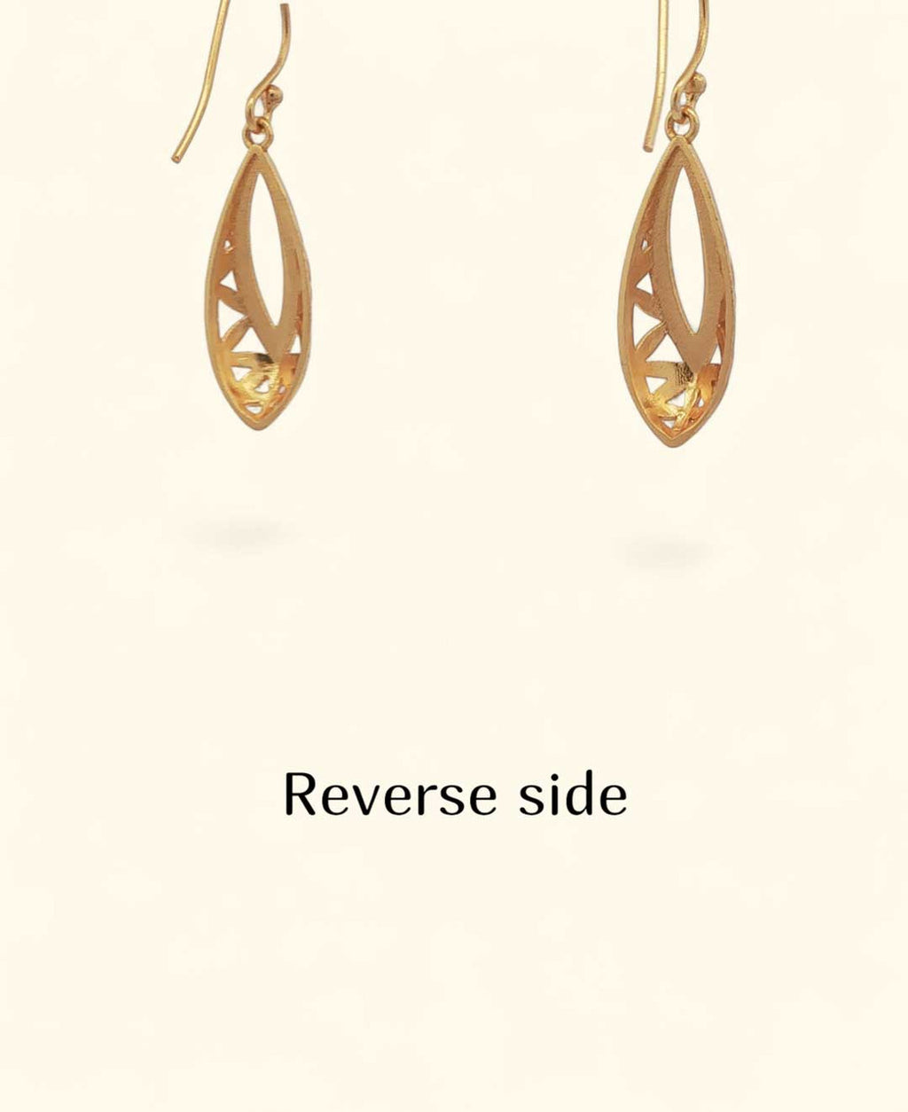 Flower of Life Teardrop Earrings — 18K Gold Plated Brass Sacred Geometry - Earrings