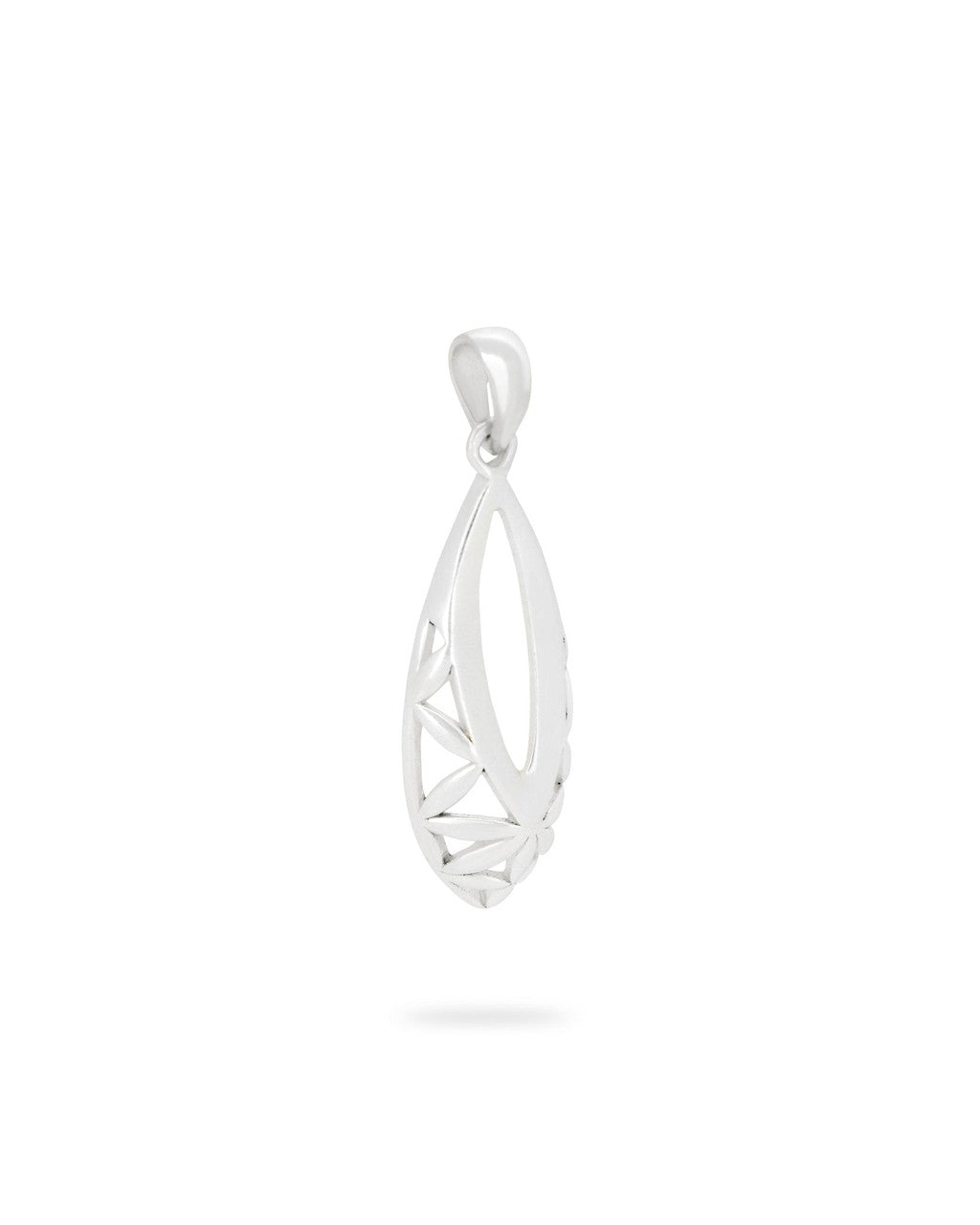 Flower of Life Teardrop Pendant, Sterling Silver - Charms & Pendants