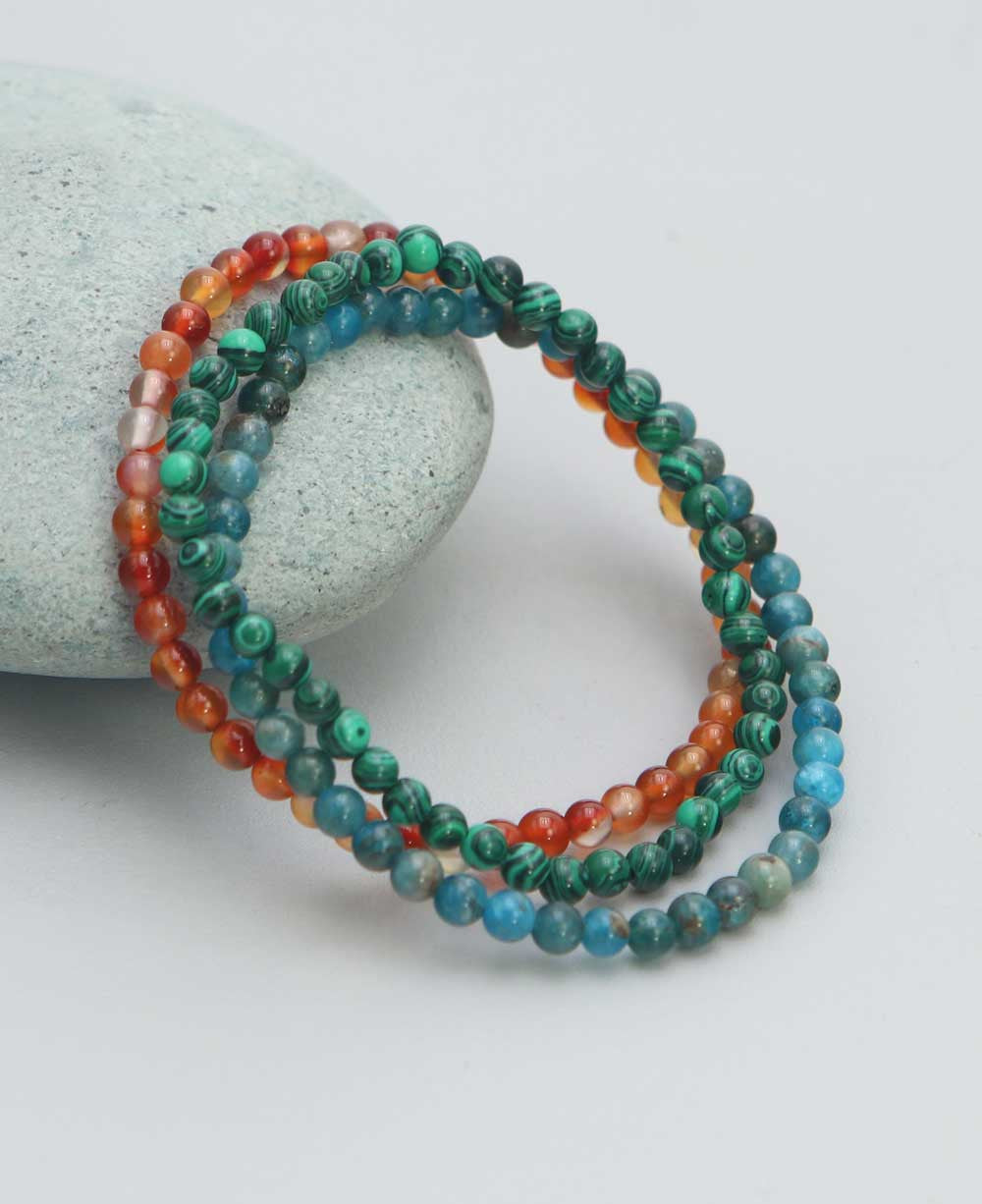 Gemstone Manifest Bracelets for Transformation, Set of 3 - Bracelets