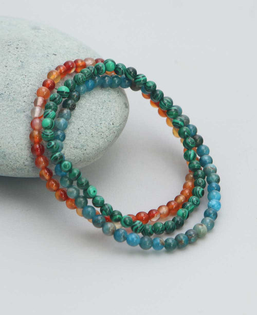Gemstone Manifest Bracelets for Transformation, Set of 3 - Bracelets