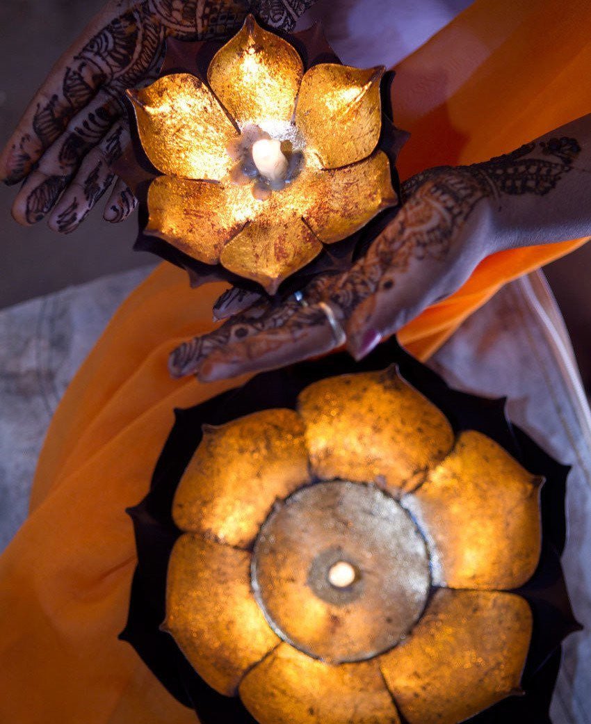 Gilded Lotus Accent Bowls - Home Small