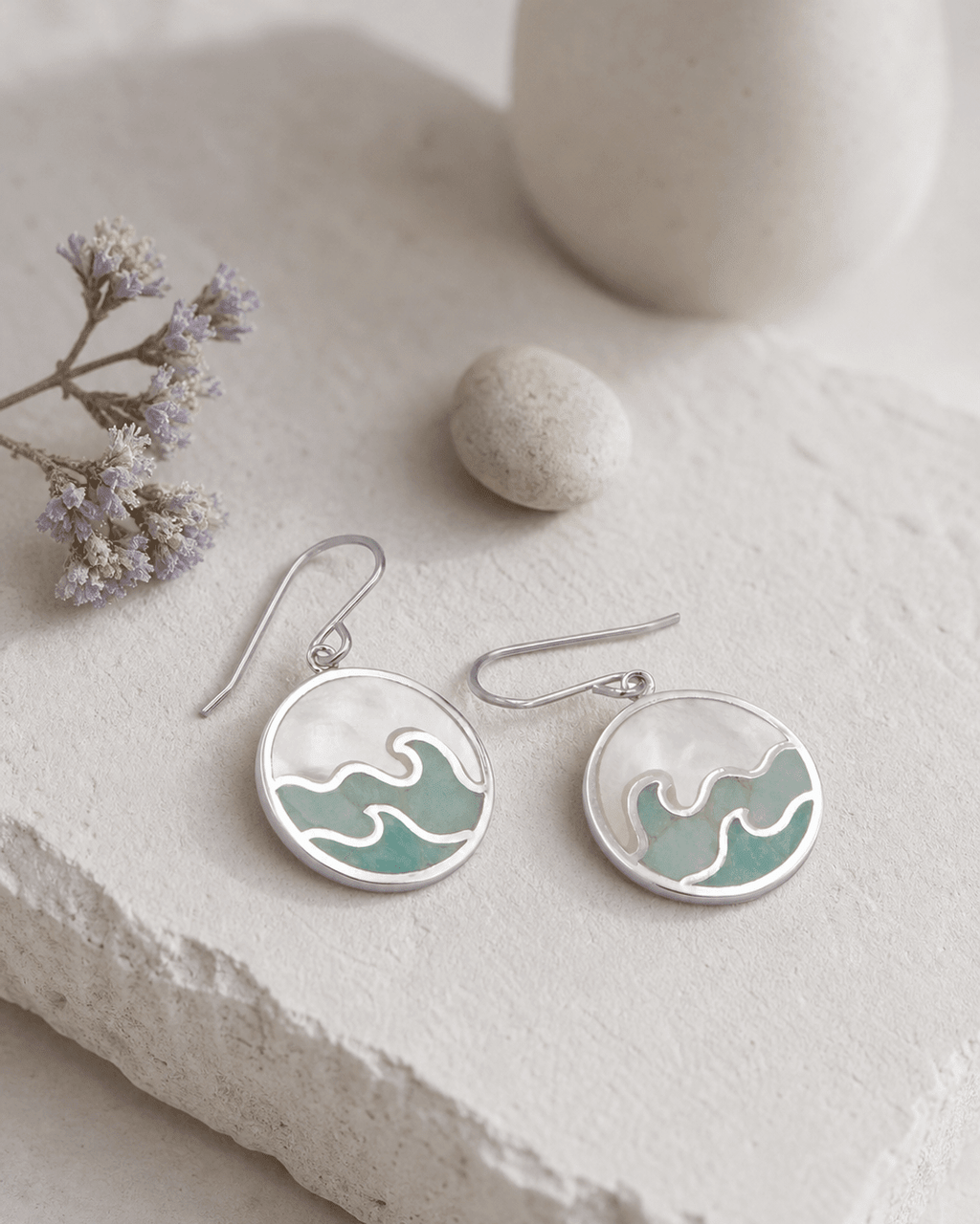 Go With the Flow Ocean Earrings - Earrings