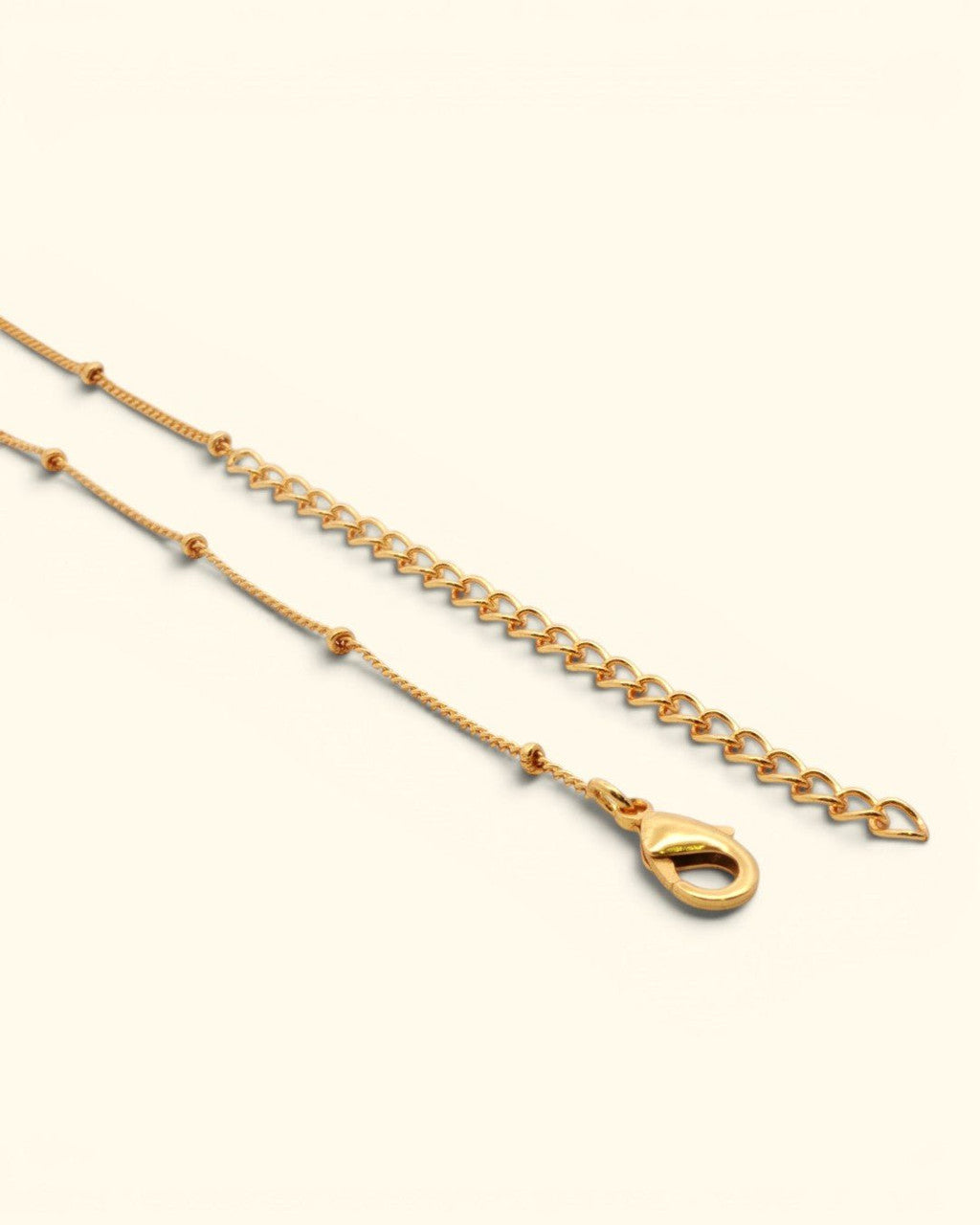 Gold - Plated Brass Moon Pendant Necklace with Engraved Affirmation - Necklace