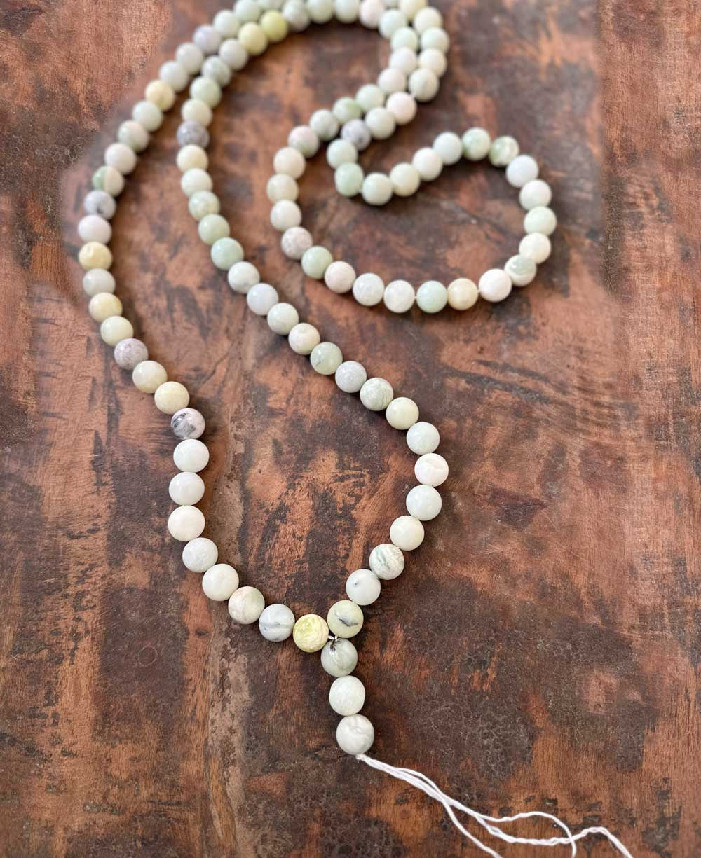 Green Jade Beads Decorative Strand - Wreaths & Garlands