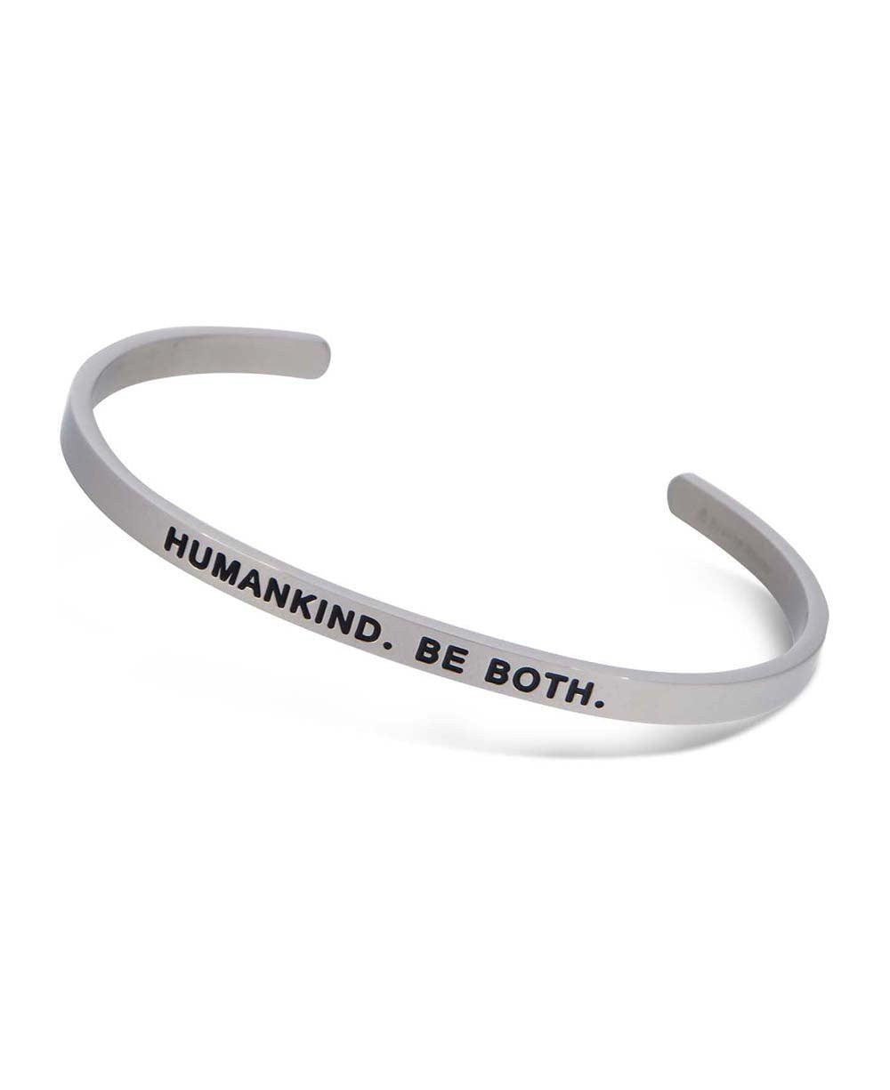 Humankind Inspirational Cuff Bracelet - Bracelets