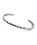 Humankind Inspirational Cuff Bracelet - Bracelets