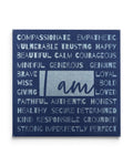 I am… Affirmation Black and Silver Wall Hanging - Posters, Prints, & Visual Artwork