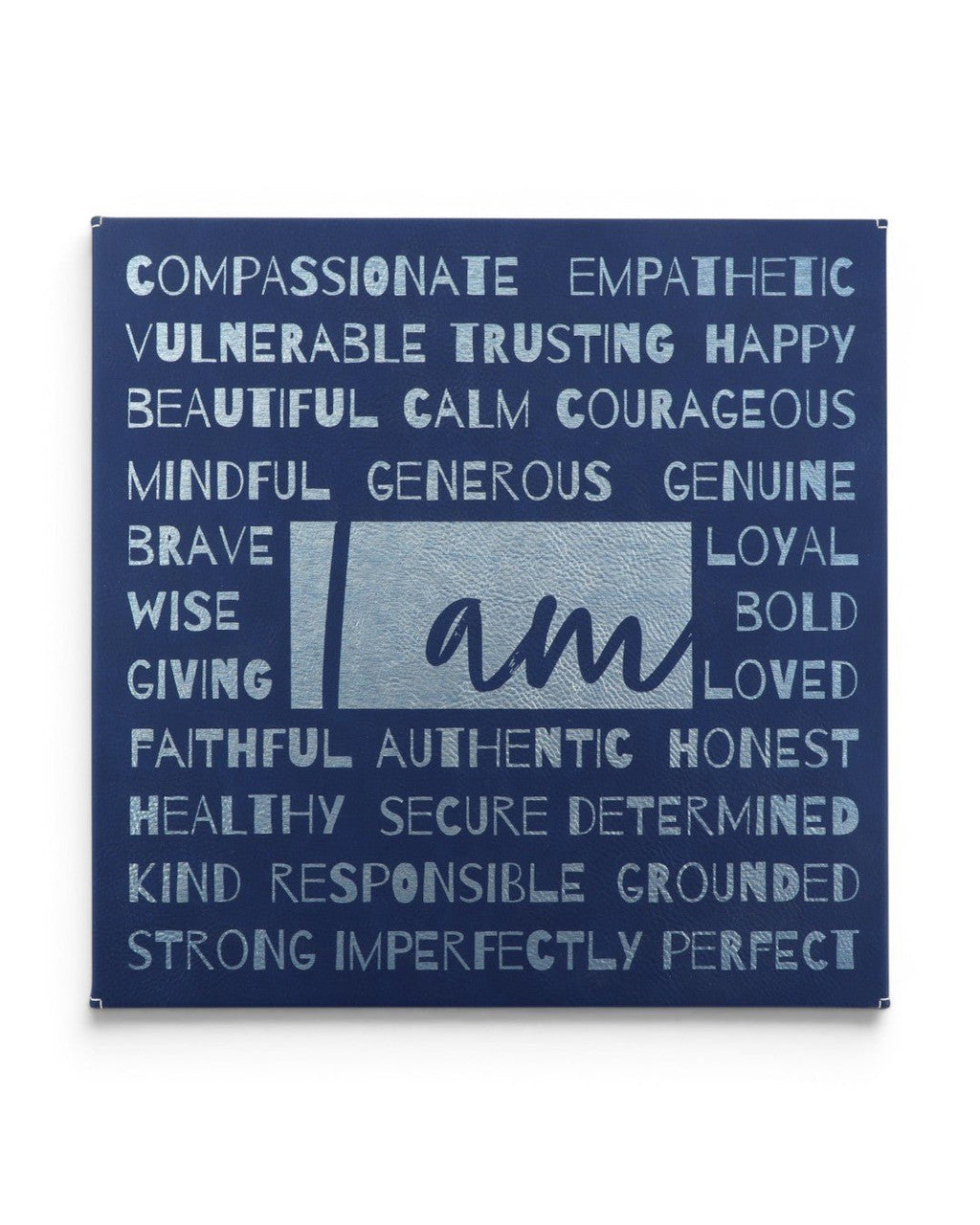 I am… Affirmation Black and Silver Wall Hanging - Posters, Prints, & Visual Artwork