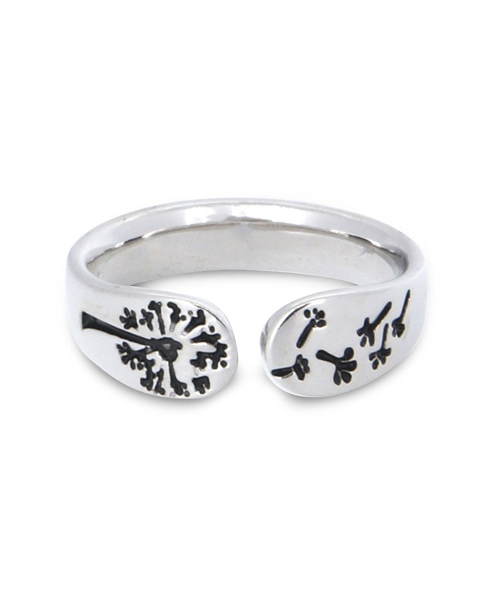 I Am Blessed Adjustable Inspirational Sterling Silver Ring - Rings