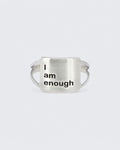 I Am Enough Sterling Silver Ring - Rings Size - 6
