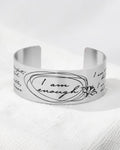 I Am Enough Wide Cuff Bracelet - Bracelets
