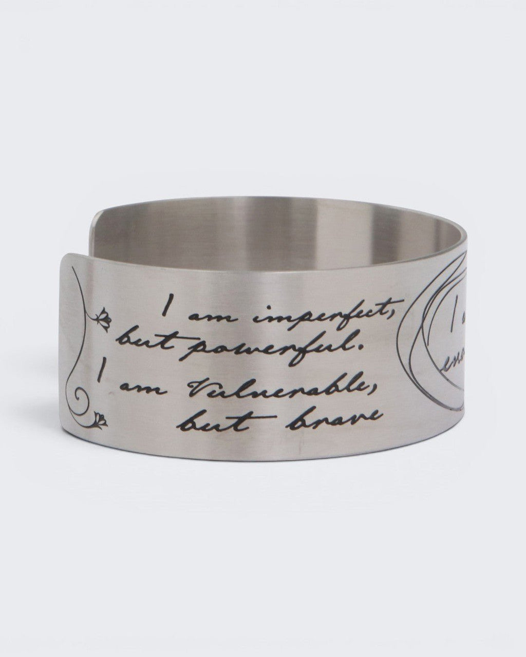I Am Enough Wide Cuff Bracelet - Bracelets